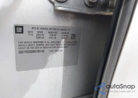 2013 Cadillac Xts Platinum from USA, damaged, VIN 2G61V5S38D9165142